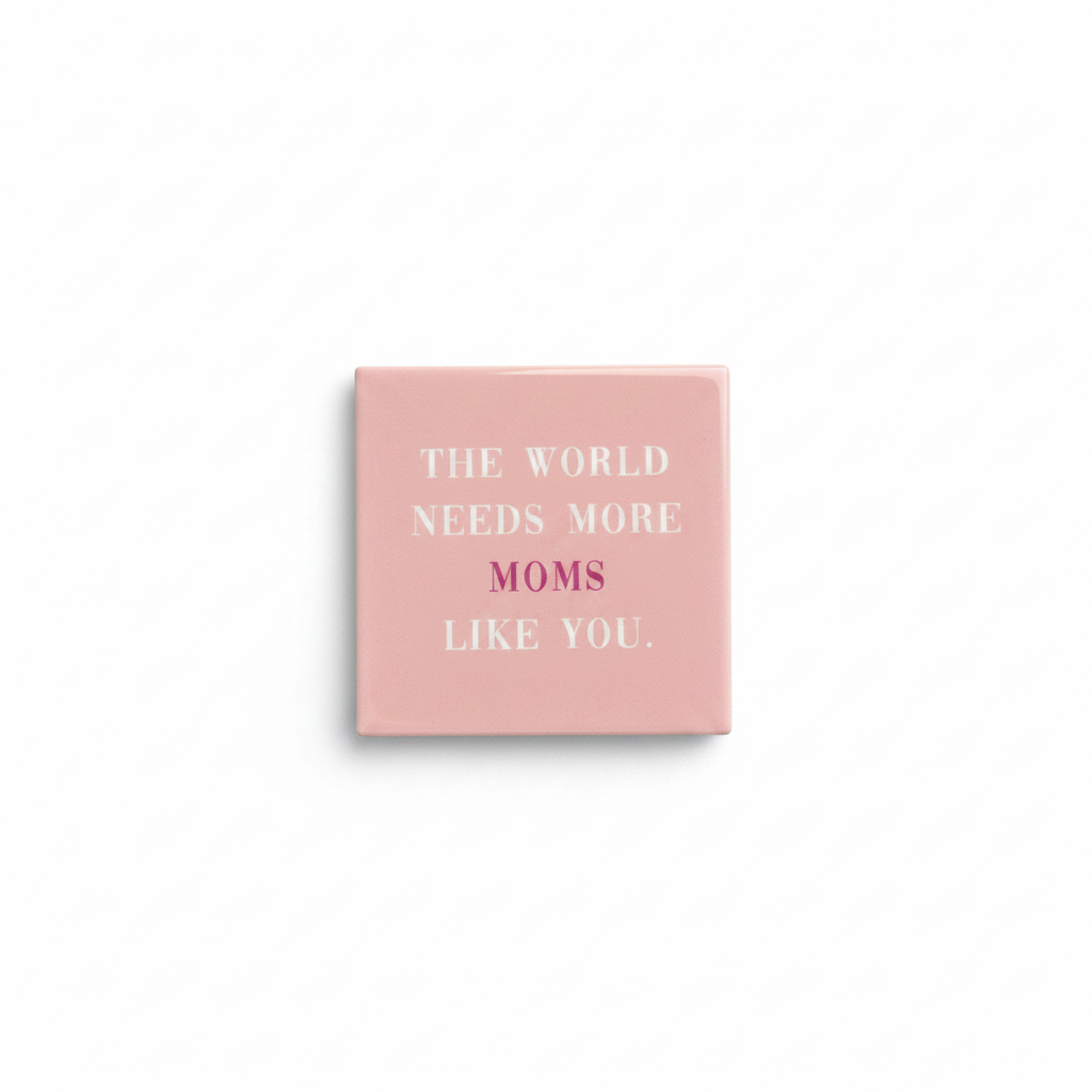 Cadeauverpakking met tegeltje the world need more moms like you