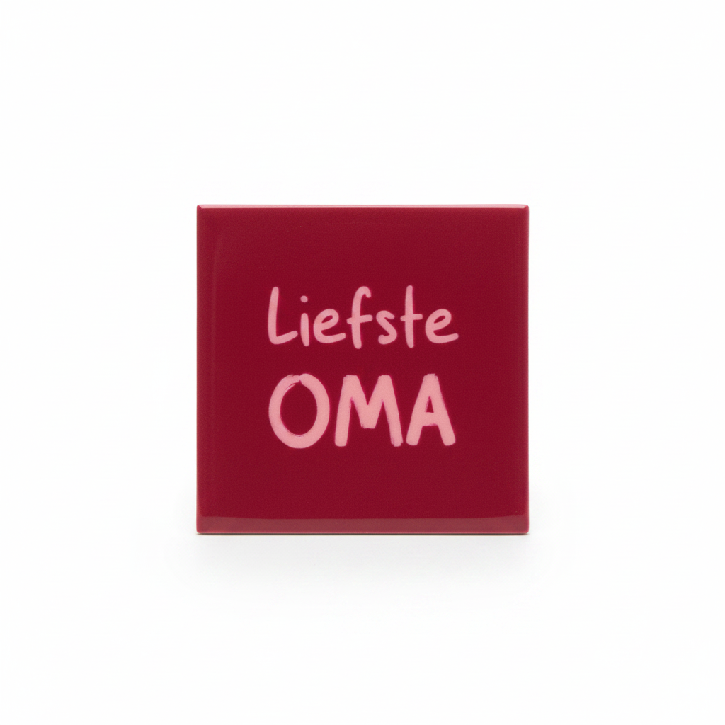 Cadeauverpakking met tegeltje liefste oma