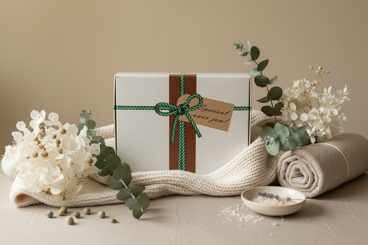 Sfeervolle productfoto cadeauverpakking